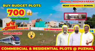 💥Buy Budget Plots in Puzhal-Wow Budget Plots in Vadakarai- Plots near don bosco School Madhavaram🤩⚡