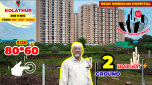 Plots in Chennai-Plots for sale in kolathur-கொளத்தூரில் வீடு மனை 2 Ground விற்பனை-Corner Plot sale⚡