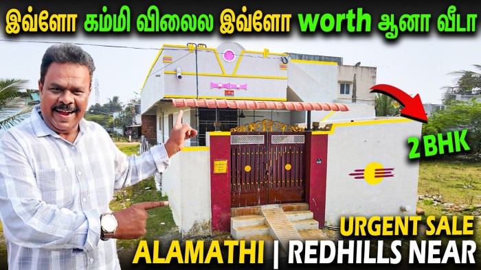 House for Sale in Alamathi Near Red Hills | 20×60 North Facing Independent House