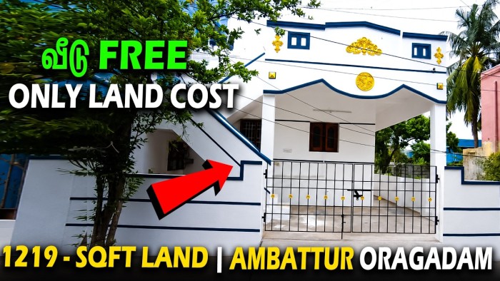 Old House for Sale in Ambattur Near Kallikuppam | 1219 Sq Ft Land Opportunity