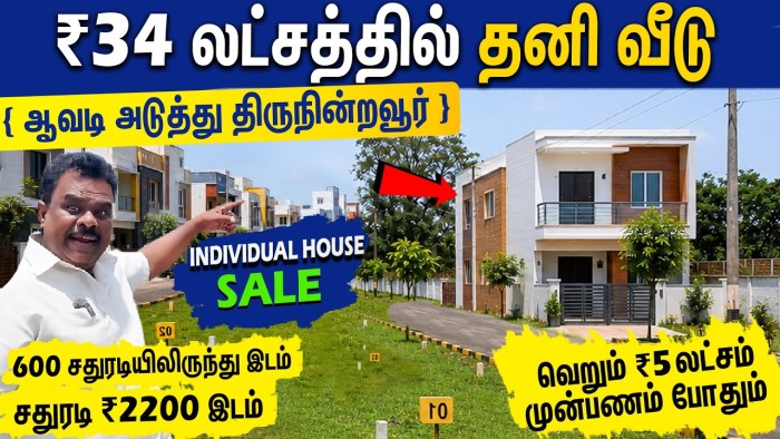 Budget House in Thirunindravur Near Avadi – CMDA Approved Independent House from ₹34 Lakhs