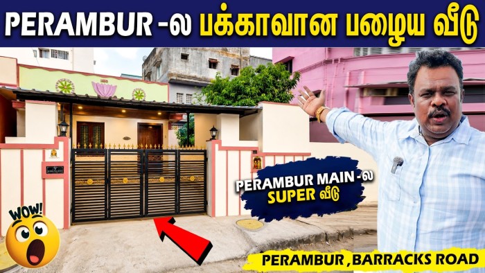 Perambur Plots for Sale in Chennai | Prime BB Road Land & Individual House Investment