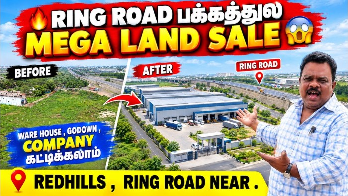 Red Hills Ring Road Land for Sale | Best Investment Property Deals In Chennai