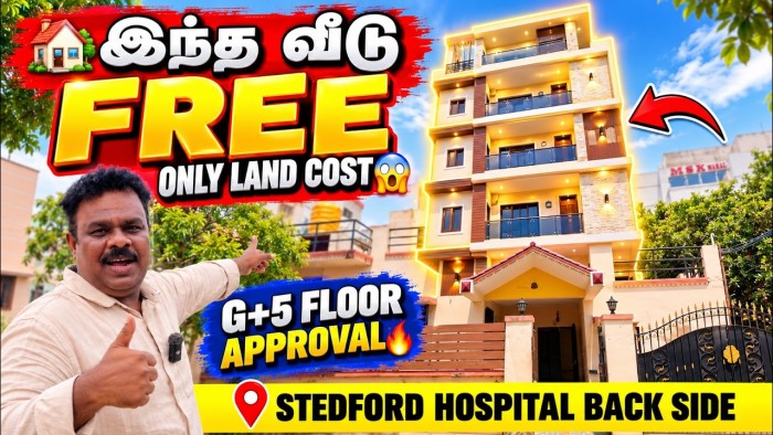 🏡 House FREE, Pay Only for LAND! 💥😱 G+5 Floor Approval… This OFFER is in Ambattur, Chennai